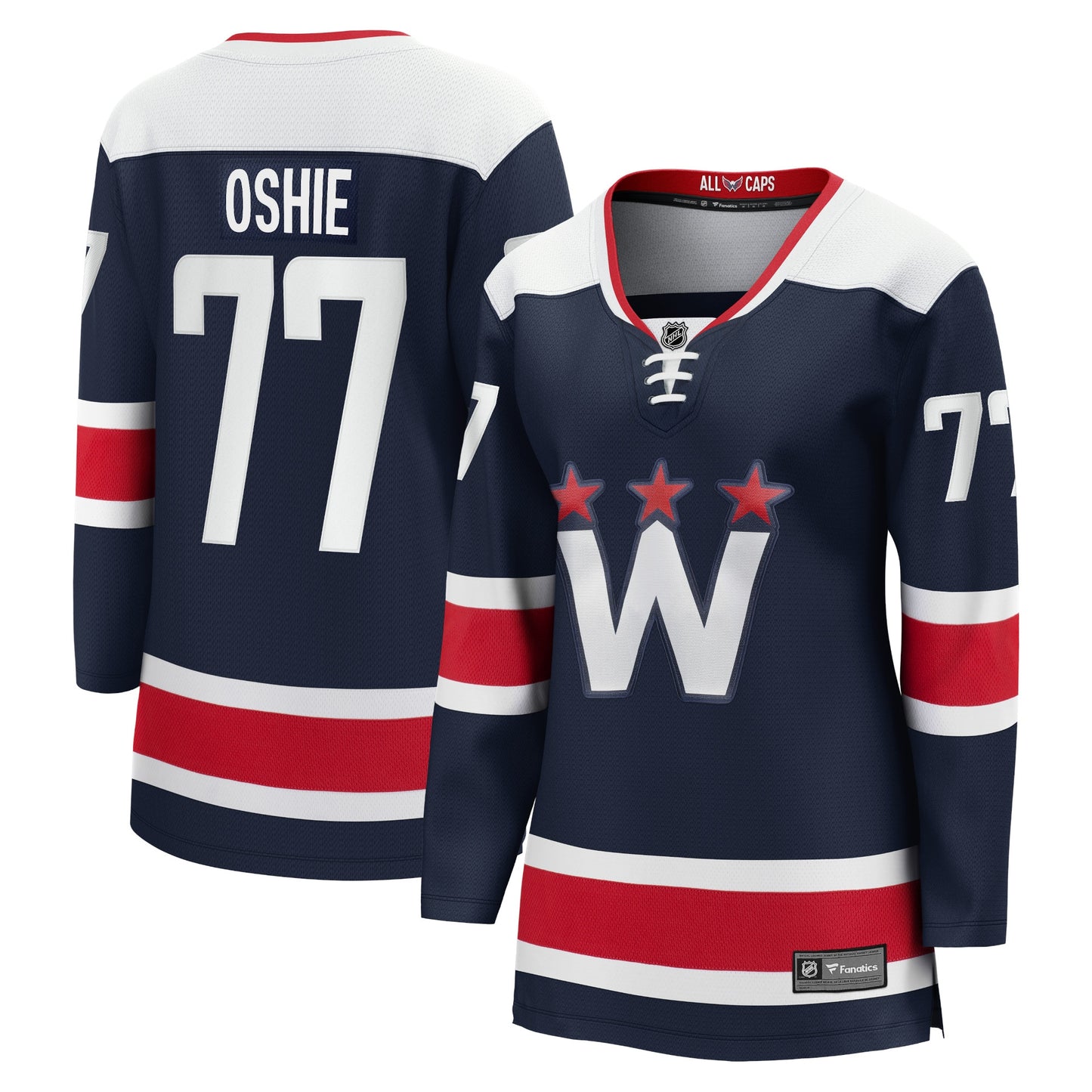 TJ Oshie Washington Capitals Fanatics Branded Women's 2020/21 Alternate Premier Breakaway Player Jersey - Navy