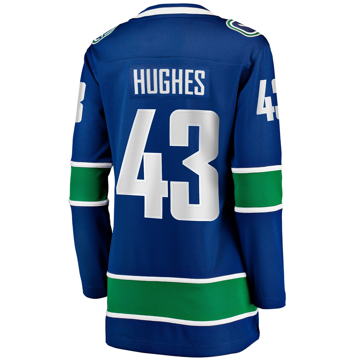 Quinn Hughes Vancouver Canucks Fanatics Branded Women's Home Breakaway Jersey - Blue